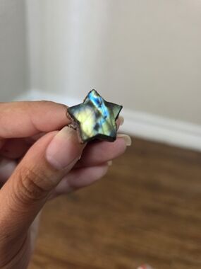 Labradorite Star Ring Size 8 1/5